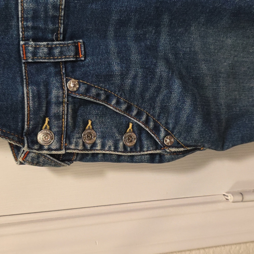 True Religion Dark Blue Denim Overalls - Picture 6 of 13